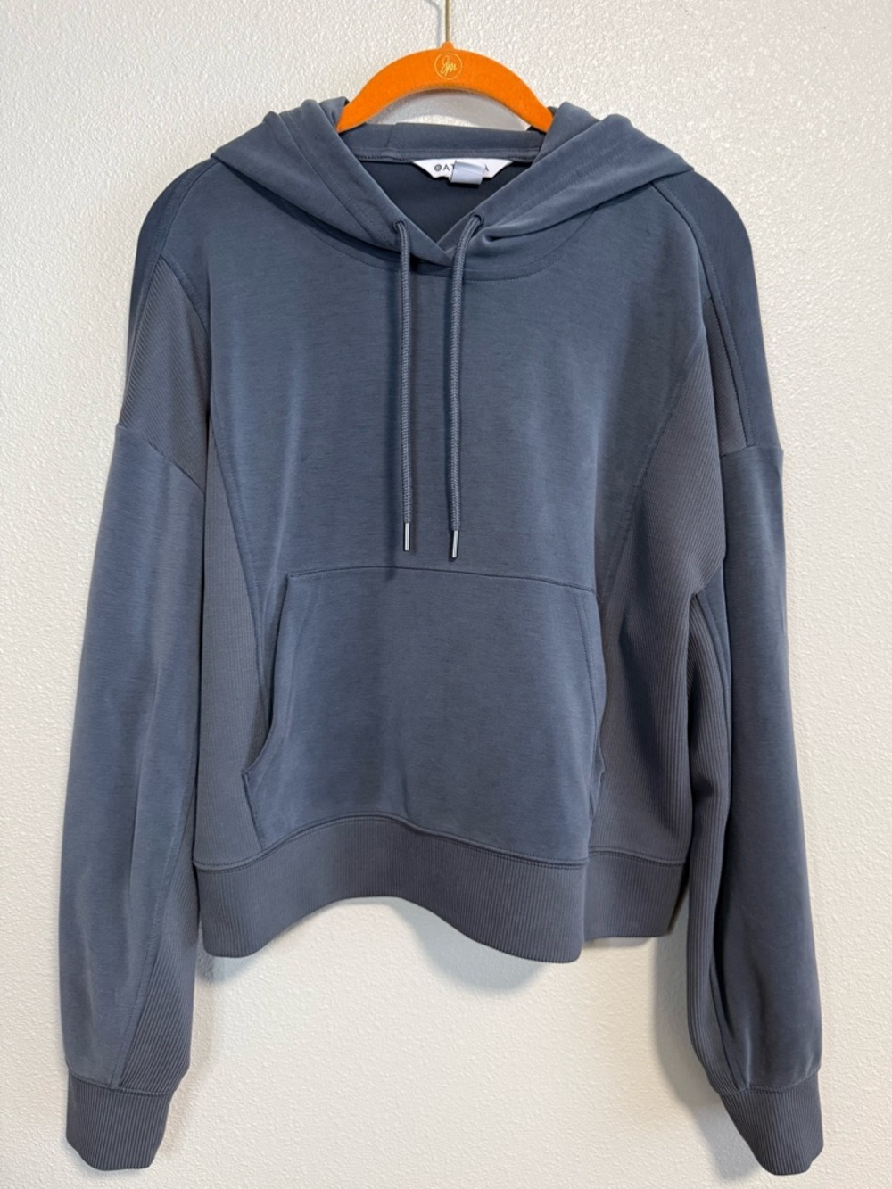 Athleta Blue Relaxed Pullover Hoodie